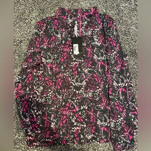 Under Armour Women's Floral  Jacket - Pink and Black, TopGolf